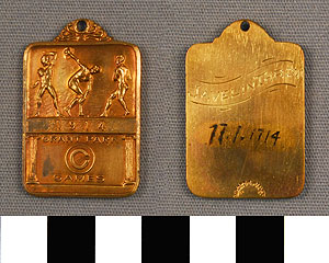 Thumbnail of Medal:  Grant Park Games, Chicago Athletic Association, Javelin Throw (1977.01.1714)