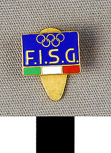 Thumbnail of Commemorative Olympic Pin: "F.I.S.G." (1980.09.0033)