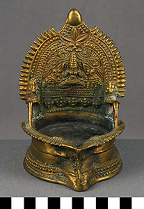 Thumbnail of Kamakshi Deepam, Oil Lamp: Lakshmi (1993.18.0144)