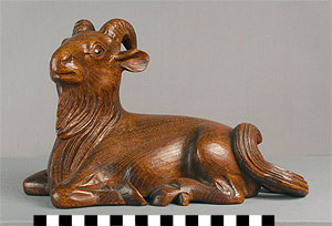 Thumbnail of Okimono: Recumbent Goat (Yagi) (2009.04.0007)