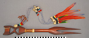Thumbnail of Yaribaru, Double Pronged Ceremonial Spear (2010.01.0307)