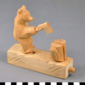 Thumbnail of Child’s Toy: Bear Chopping Wood (2010.01.0308)
