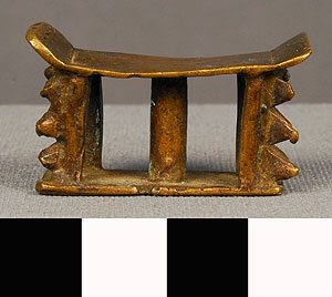 Thumbnail of Gold Weight: Akonnua, Ashanti Stool (2011.05.0878)