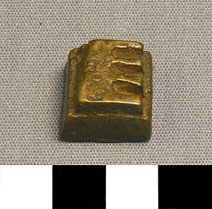 Thumbnail of Gold Weight: Square with Elephant (2011.05.0888)