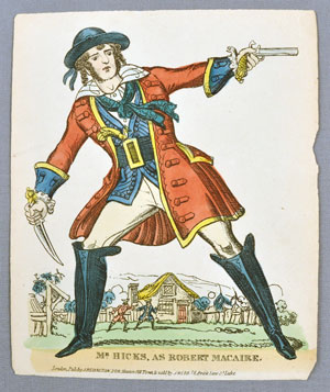 Thumbnail of Print: Mr. Hicks as Robert Macaire (1926.09.0004)