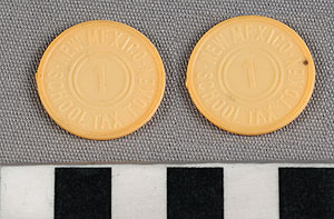 Thumbnail of Tax Token: New Mexico School Tax Token, 1 Mill (1971.29.0019)