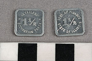 Thumbnail of Illinois Department of Finance Retailers’ Occupation Token: 1 1/2 Mills (1971.29.0032)