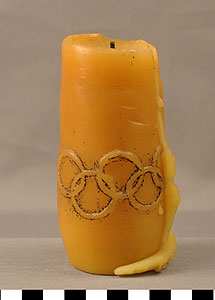 Thumbnail of Commemorative Olympic Candle  (1977.01.0014B)
