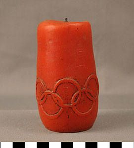 Thumbnail of Commemorative Olympic Candle  (1977.01.0014C)