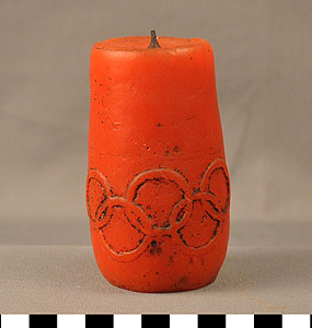 Thumbnail of Commemorative Olympic Candle   (1977.01.0014D)