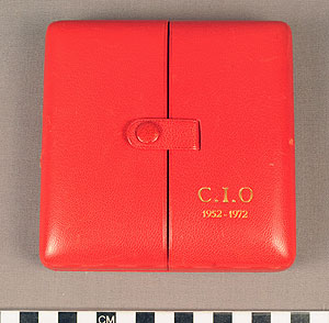 Thumbnail of Case for Medal in Honor of Avery Brundage, Member of the International Olympic Committee (1977.01.0032B)