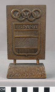 Thumbnail of Olympic Commemorative Plaque: "Comité Olimpico Español" (1977.01.0137)