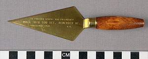Thumbnail of Commemorative Trowel (1977.01.0185)