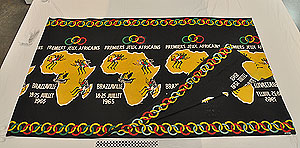 Thumbnail of Textile, Kanga Cloth?: "Premiers Jeux Africains"  (1977.01.0275)