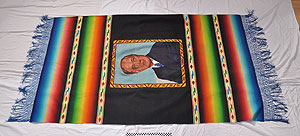 Thumbnail of Commemorative Serape with Portrait of Avery Brundage (1977.01.0277)