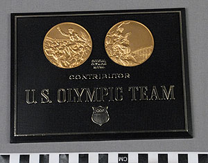 Thumbnail of Commemorative Plaque: Contributor, U. S. Olympic Team (1977.01.0361)