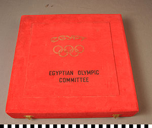 Thumbnail of Case for Commemorative Plate: Egyptian Olympic Committee ()