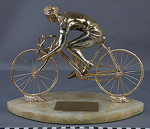 Thumbnail of Sculpture: Bicyclist Bearing a Crown (Bicyclist) (1977.01.0389A)
