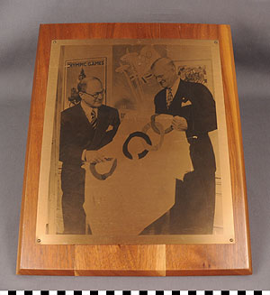 Thumbnail of Olympic Commemorative Plaque (1977.01.0455)