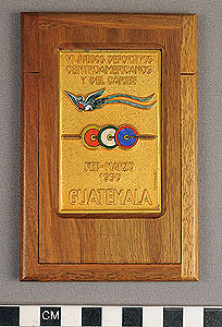 Thumbnail of Commemorative Olympic Plaque: Guatemala 1950 (1977.01.0552)