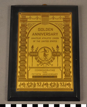Thumbnail of Plaque: Amateur Athletic Union, Golden Anniversary (1977.01.0706)