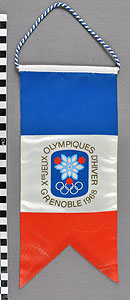 Thumbnail of Commemorative Pennant for the X Winter Olympics in Grenoble (1977.01.0796)