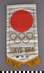 Thumbnail of Commemorative Pennant for the XVIII Summer Olympics in Tokyo (1977.01.0806)
