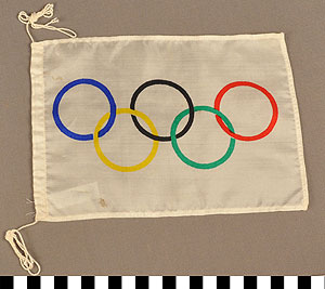 Thumbnail of Commemorative Olympic Miniature Flag (1977.01.0809A)