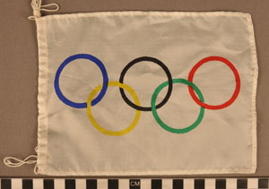 Thumbnail of Commemorative Olympic Miniature Flag (1977.01.0809B)