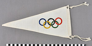Thumbnail of Commemorative Pennant for Olympics (1977.01.0811)
