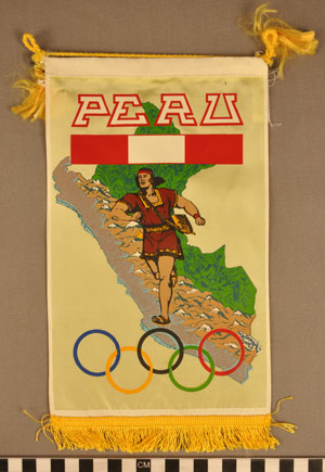 Thumbnail of Commemorative Olympics Pennant: Peru (1977.01.0830)