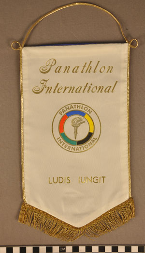 Thumbnail of Commemorative Pennant for Panathlon International (1977.01.0833)