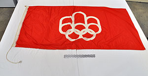 Thumbnail of Commemorative Canadian Olympic Flag (1977.01.0846)