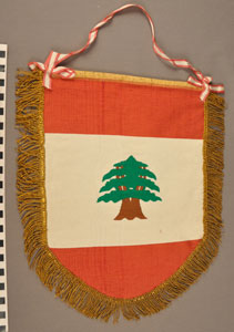 Thumbnail of Commemorative Pennant: Lebanon (1977.01.0864)