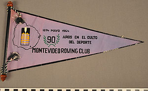 Thumbnail of Commemorative Pennant: Montevideo Rowing Club (1977.01.0866)