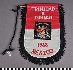 Thumbnail of Pennant for the XIX Summer Olympics: Trinidad and Tobago (1977.01.0868)