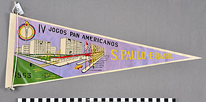 Thumbnail of Commemorative Pennant for IV Pan American Games in Sao Paulo  ()