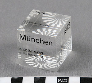 Thumbnail of Commemorative Olympic Paperweight Souvenir (1977.01.1693)