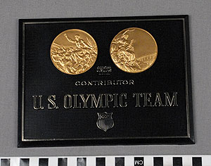Thumbnail of Commemorative Plaque: Contributor, U. S. Olympic Team (1977.01.1694)