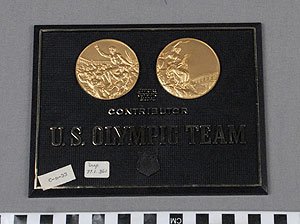Thumbnail of Commemorative Plaque: Contributor, U. S. Olympic Team (1977.01.1695)