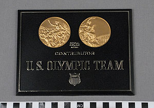 Thumbnail of Commemorative Plaque: Contributor, U. S. Olympic Team (1977.01.1699)