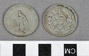 Thumbnail of Coin: Republic of Guatemala, 1/4 Quetzal (2008.22.0275)