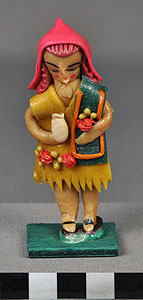Thumbnail of Nativity Set:  Male Figurine in Yellow Tunic (2009.05.0267O)