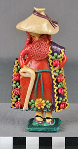 Thumbnail of Nativity Set: Bearded Man with a Cane (2009.05.0267P)
