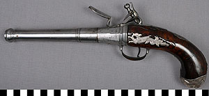 Thumbnail of Queen Anne Flintlock Pistol (2011.02.0007)