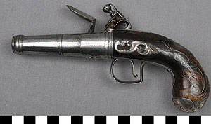 Thumbnail of Queen Anne Flintlock Muff Pistol (2011.02.0009B)