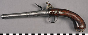 Thumbnail of Queen Anne Flintlock Pistol (2011.02.0011A)