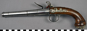 Thumbnail of Queen Anne Flintlock Pistol (2011.02.0017A)