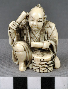 Thumbnail of Netsuke: Tai-ku, Taiko Player (2011.02.0037)