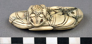 Thumbnail of Netsuke: Frog on the Leaf (2011.02.0051)